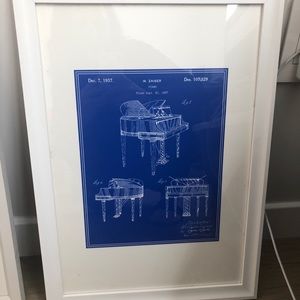 Piano wall art
